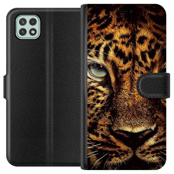 Samsung Galaxy A22 5G Tegnebogsetui leopard