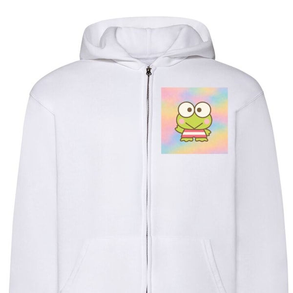 Zip-Hoodie | Hættetrøje med Lynlås til Voksne Kaj Bara Bada hvid XXL