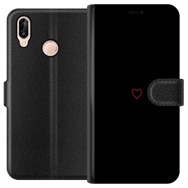 Huawei P20 lite Plånboksfodral Hjärta