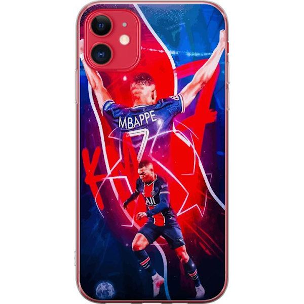 Apple iPhone 11 Läpinäkyvä kuori Kylian Mbappé