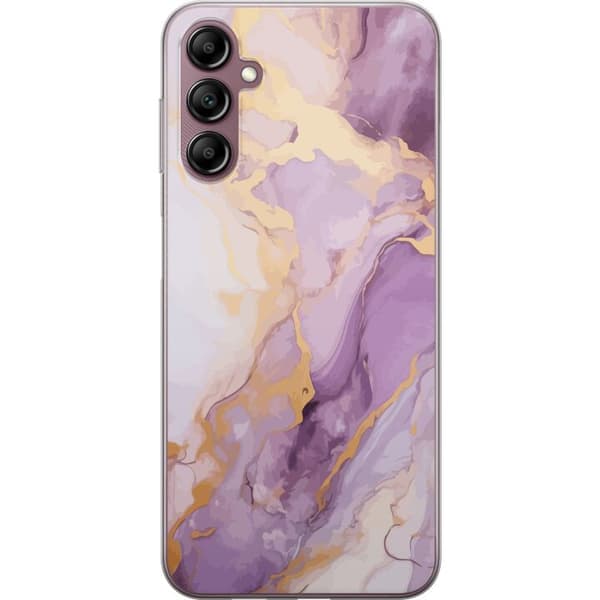 Kompatibelt Mobildeksel til Samsung Galaxy A14 5G Marmor Lilla Gull