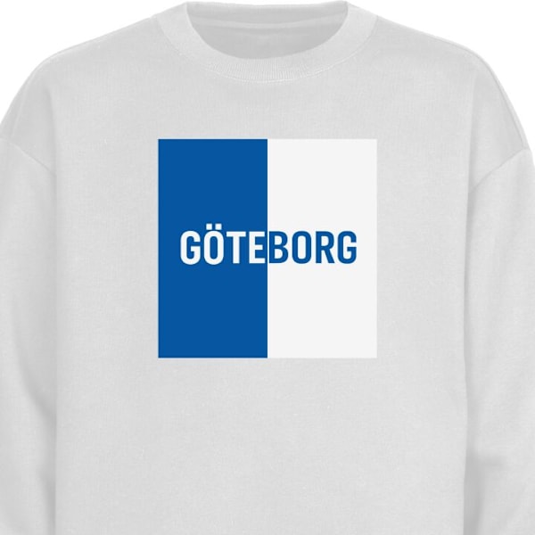 Sweatshirt för Barn | Mjuk & Klassisk Sweatshirt Göteborg vit one size