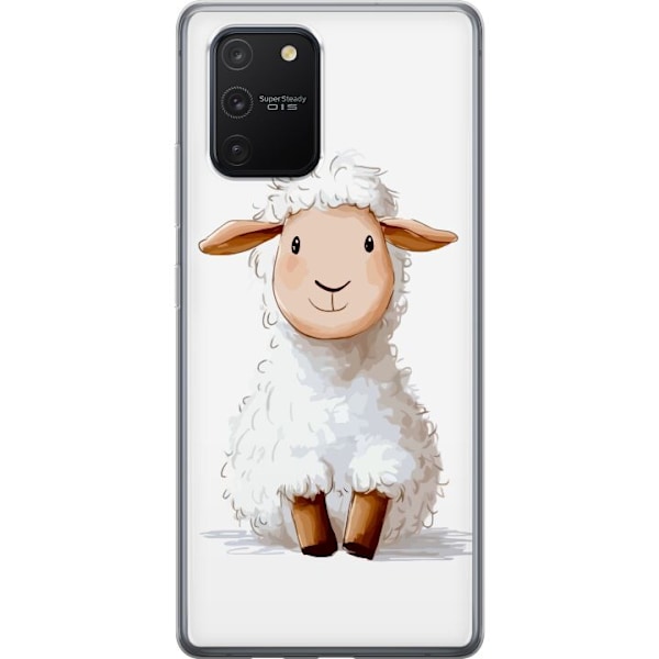 Samsung Galaxy S10 Lite Genomskinligt Skal Sött Lamm – tecknad stil för barn & babyprodukter