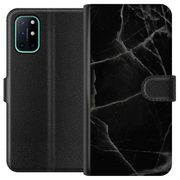 OnePlus 8T Lommeboketui Svart marmor