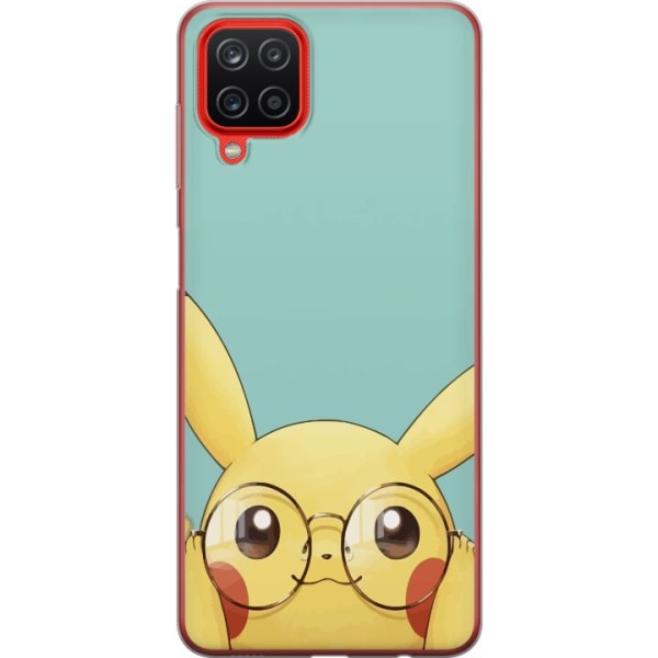 Samsung Galaxy A12 Läpinäkyvä kuori Pikachu lasit