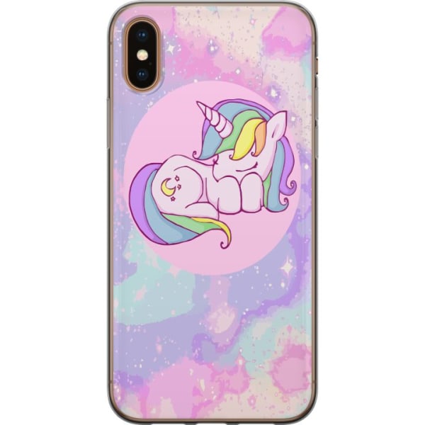 Apple iPhone X Cover / Mobilcover - Unicorn