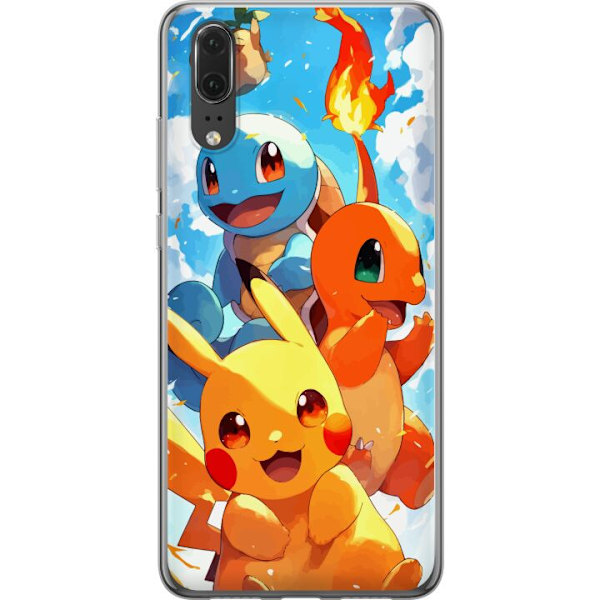 Huawei P20 Läpinäkyvä kuori Pocket Creatures - innoittanut