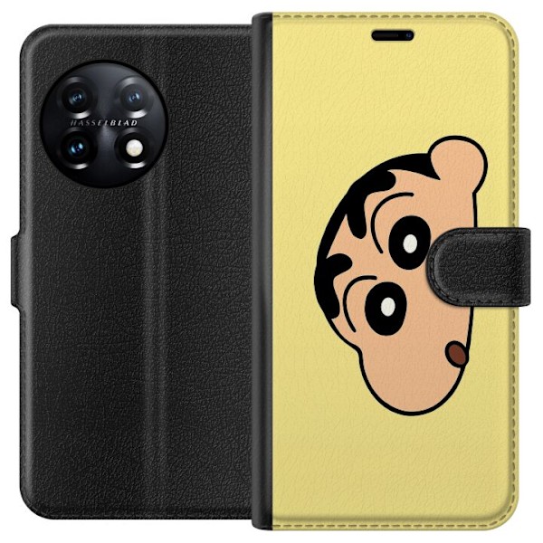 OnePlus 11 Lommeboketui Peeking Shinchan