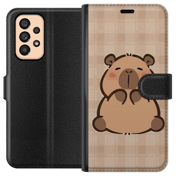 Samsung Galaxy A53 5G Lompakkokotelo Mobilskal kawaii capybara flera figurer japansk stil