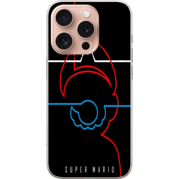 Apple iPhone 16 Pro Gjennomsiktig deksel Super Mario