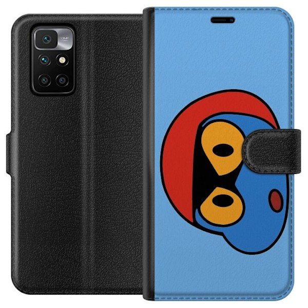 Xiaomi Redmi 10 Plånboksfodral Bold Bot Head