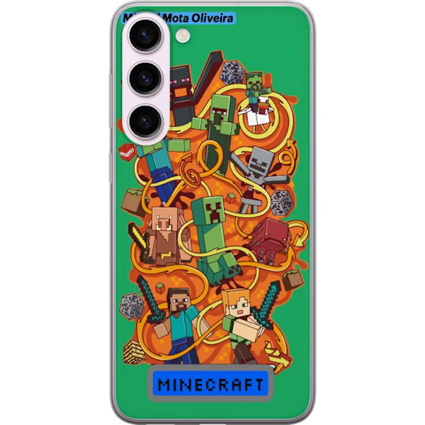 Samsung Galaxy S23+ Genomskinligt Skal Minecraft