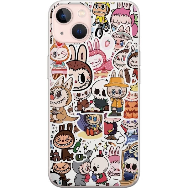 Apple iPhone 13 Läpinäkyvä kuori Labubu All-Stars – POP M