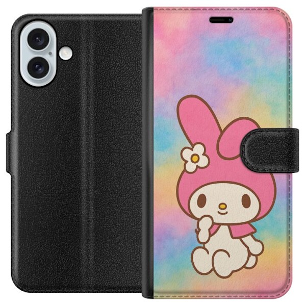 Apple iPhone 16 Plus Tegnebogsetui Kawaii Sanrio My Melody