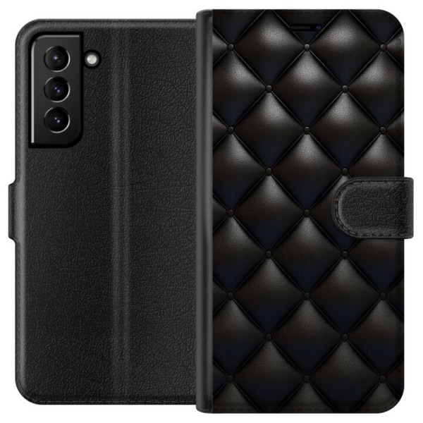 Samsung Galaxy S21+ 5G Plånboksfodral Leather Black