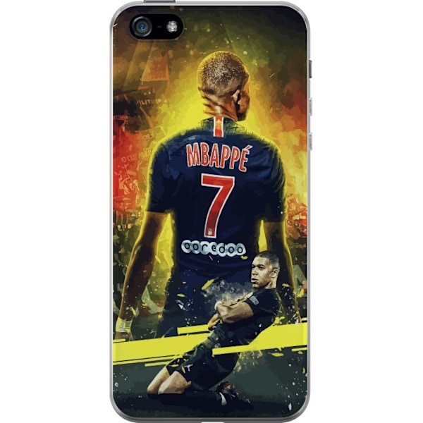 Apple iPhone 5 Läpinäkyvä kuori Kylian Mbappé