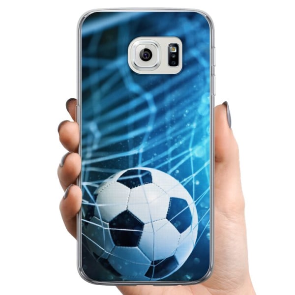 Samsung Galaxy S6 edge TPU Mobilcover Fodbold