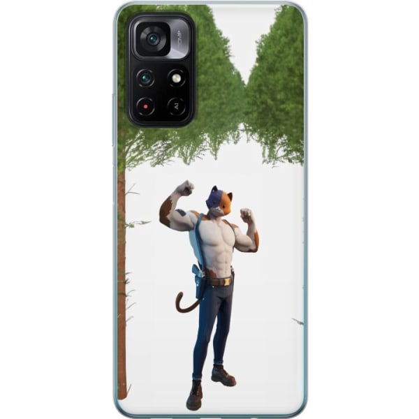 Xiaomi Poco M4 Pro 5G Gennemsigtig cover Fortnite - Meowscles
