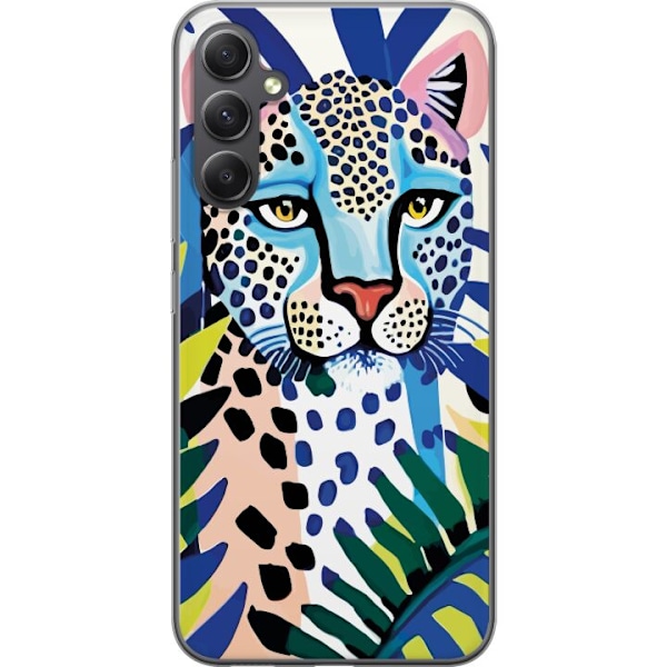 Samsung Galaxy A15 5G Genomskinligt Skal Vivid Leopard