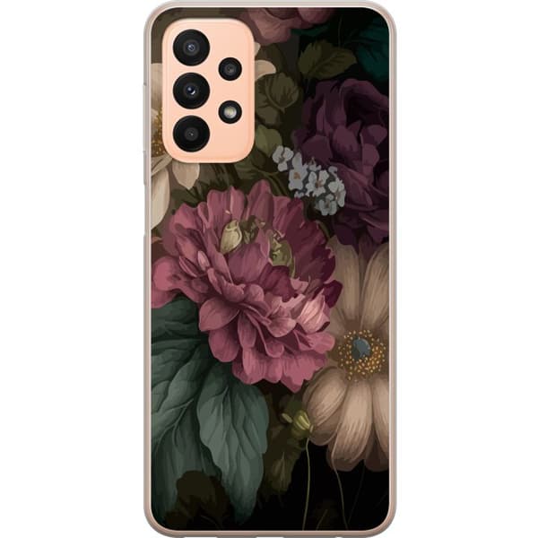 Kompatibelt Mobildeksel til Samsung Galaxy A23 Blomster