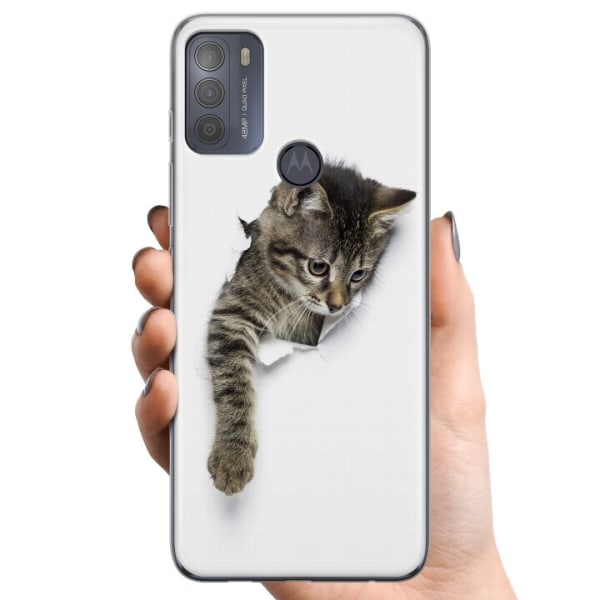 Motorola Moto G50 TPU Mobildeksel Katt