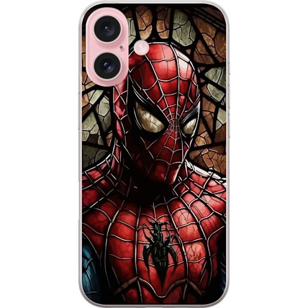 Apple iPhone 16 Gennemsigtig cover Spiderman