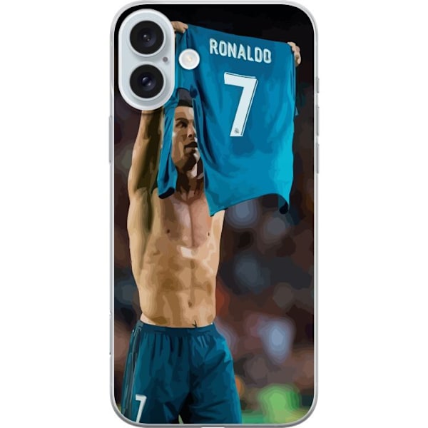 Apple iPhone 16 Plus Läpinäkyvä kuori Cristiano Ronaldo