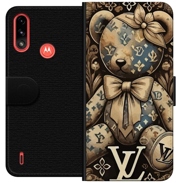 Motorola Moto E7 Power Plånboksfodral Teddy Vuitton