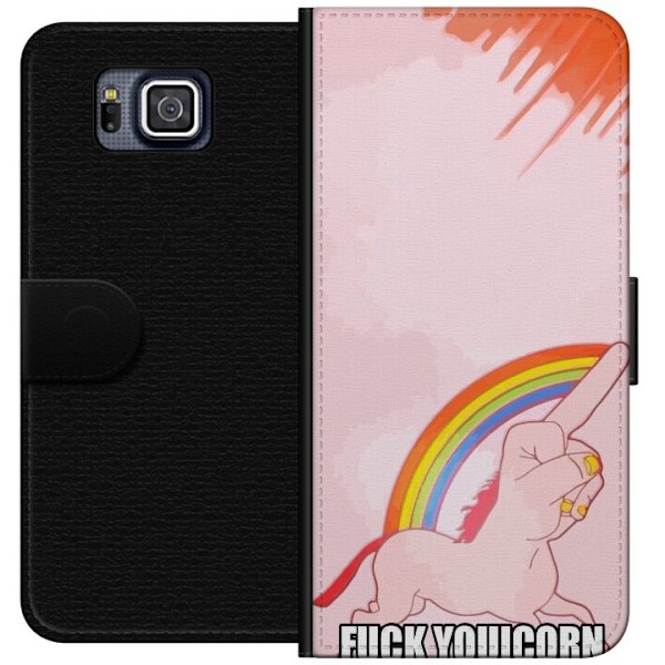 Samsung Galaxy Alpha Plånboksfodral Fuck Unicorn