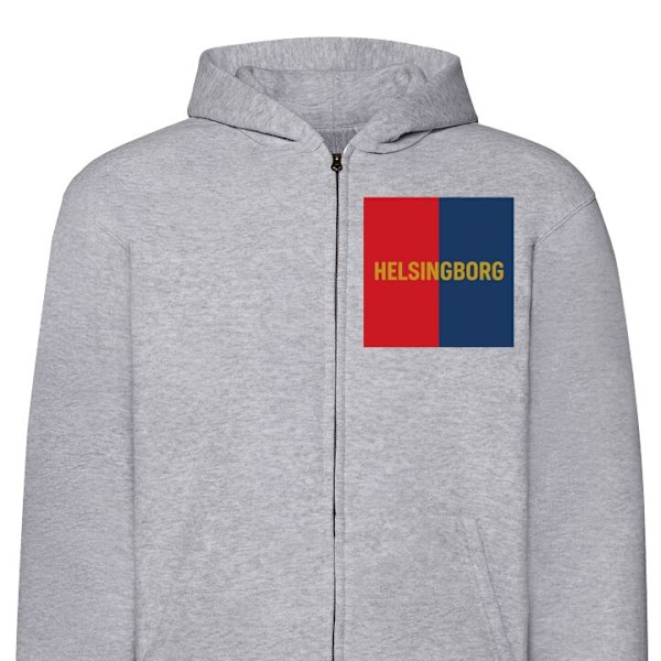 Vetoketjullinen Huppari | Huppari Vetoketjulla Aikuisille Hels harmaa XL