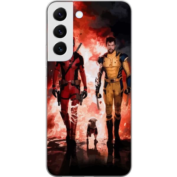 Kompatibelt Mobildeksel til Samsung Galaxy S22 5G Wolverine Deadpool
