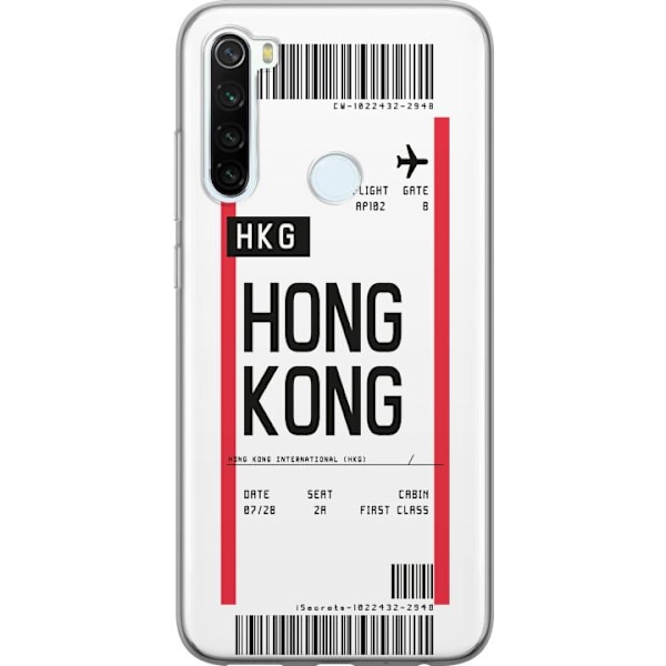 Xiaomi Redmi Note 8 Läpinäkyvä kuori Hongkong