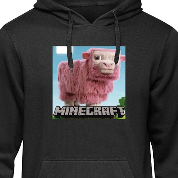 Hoodie til Voksen | Behagelig Hættetrøje A Minecraft Movie sort XL