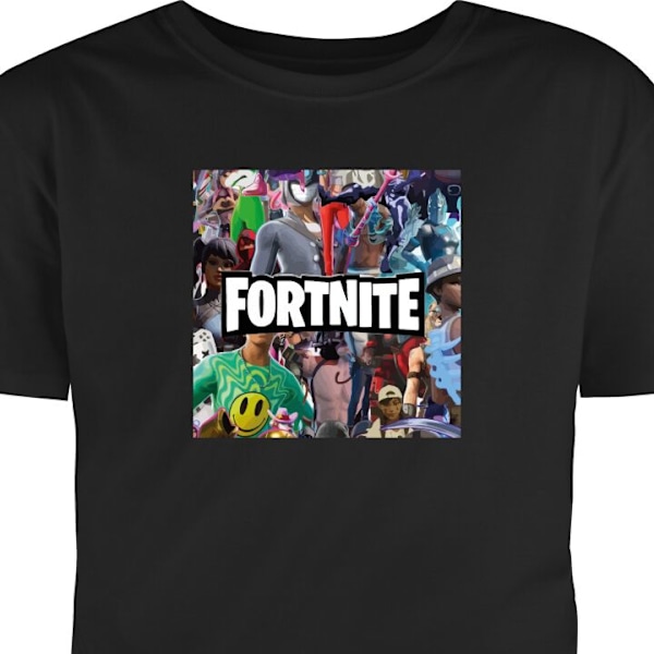 Lasten T-paita | Mukava T-paita Lapsille Fortnite musta 7-8 Vuotta