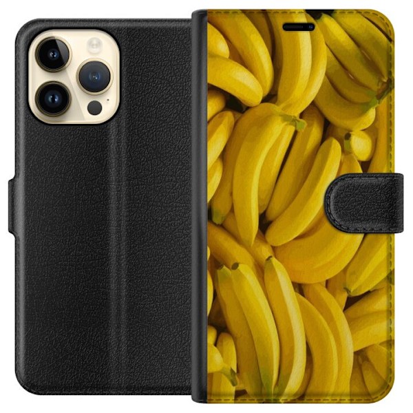 Apple iPhone 14 Pro Max Tegnebogsetui Banan mønster