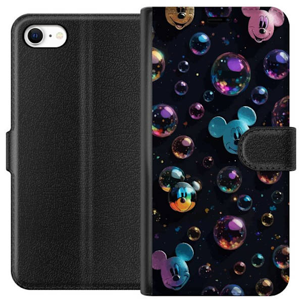 Apple iPhone 6s Tegnebogsetui  Mickey Mouse Disney Bobler Design Sjovt Motiv Populær Disneyfigur Tegneserie Børneklassiker
