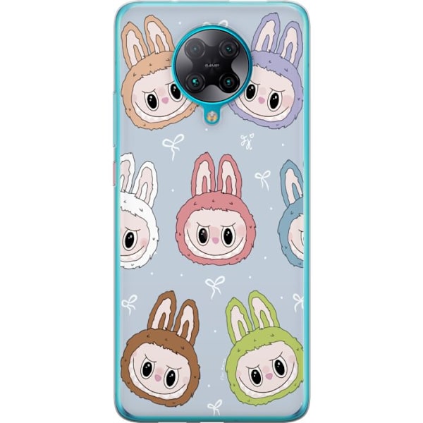 Xiaomi Poco F2 Pro Genomskinligt Skal Labubu Star Pattern –