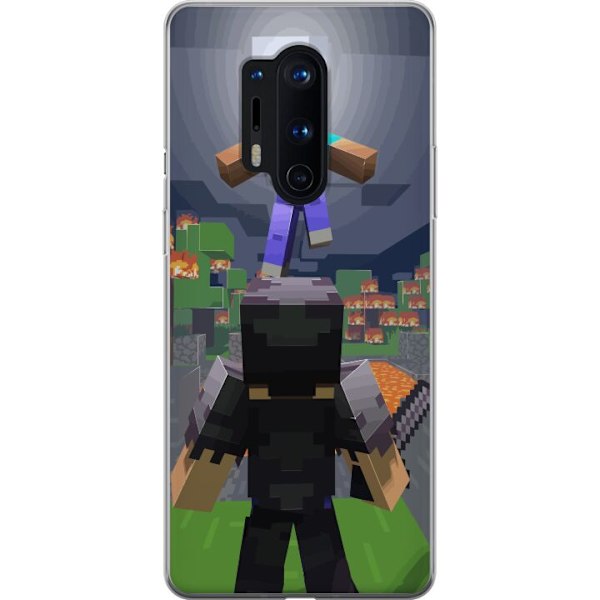 OnePlus 8 Pro Läpinäkyvä kuori Minecraft