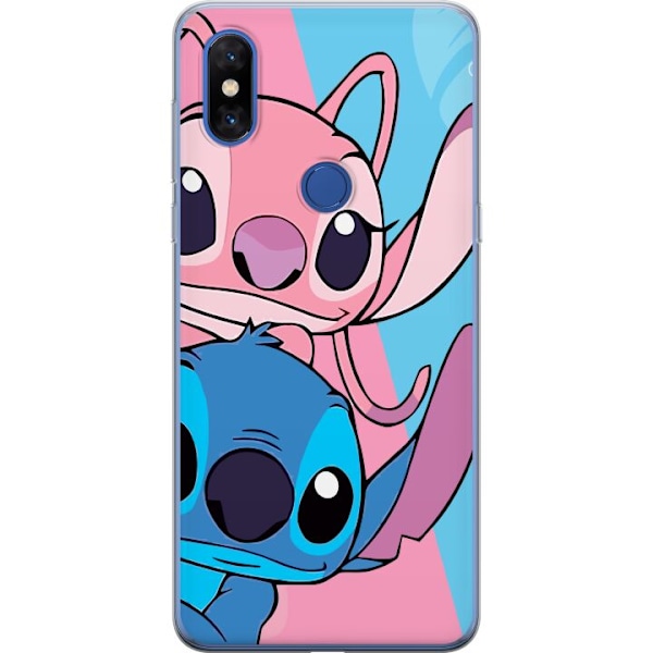 Xiaomi Mi Mix 3 Läpinäkyvä kuori Stitch & Angel