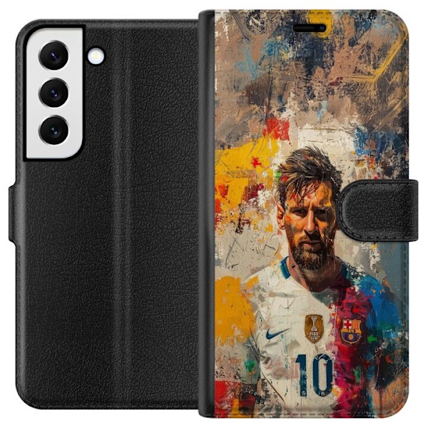 Samsung Galaxy S22 5G Lommeboketui Messi Art