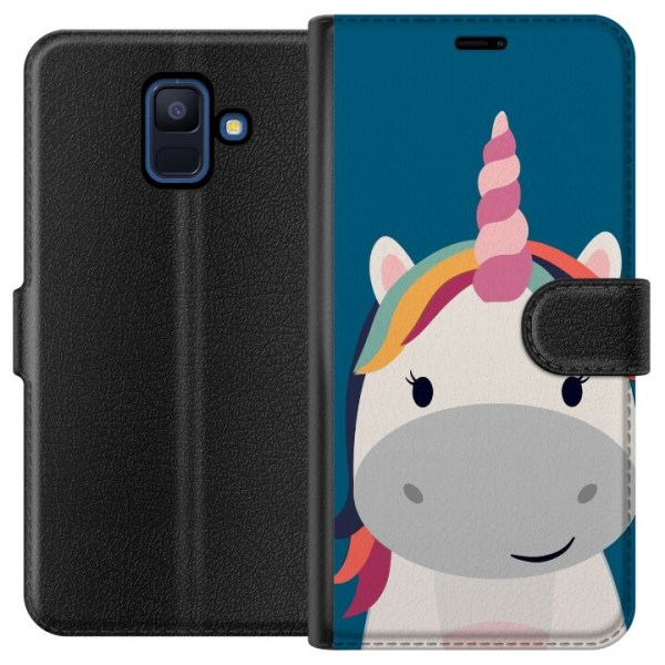 Samsung Galaxy A6 (2018) Plånboksfodral Enhörning / Unicorn