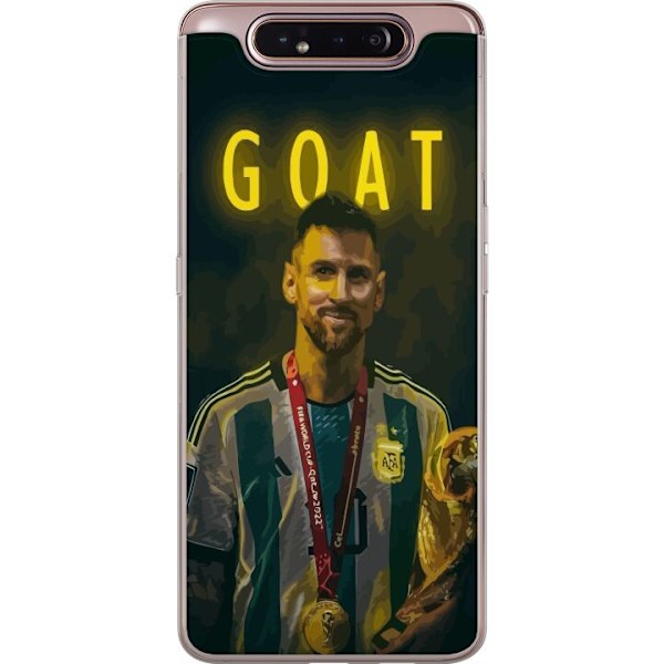 Samsung Galaxy A80 Läpinäkyvä kuori Vuohi Messi