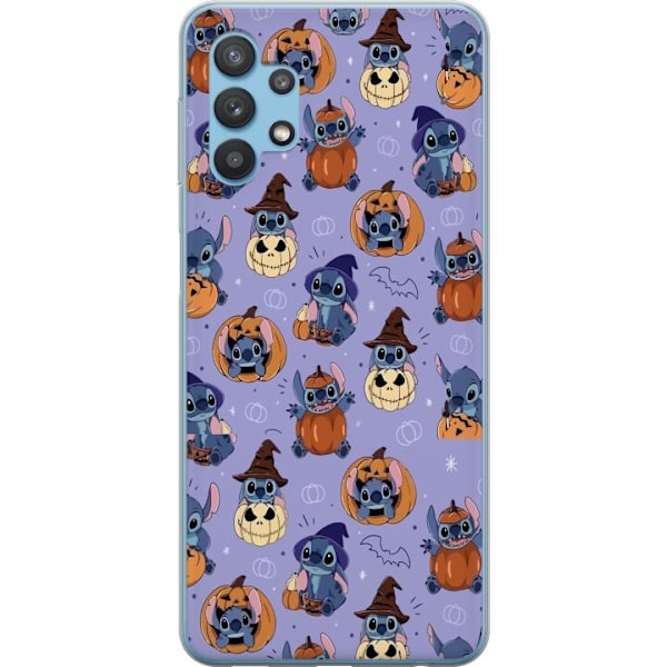 Samsung Galaxy A32 5G Läpinäkyvä kuori Stitch halloween