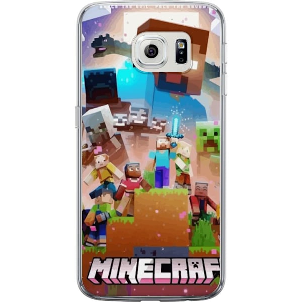 Samsung Galaxy S6 edge Läpinäkyvä kuori Minecraft