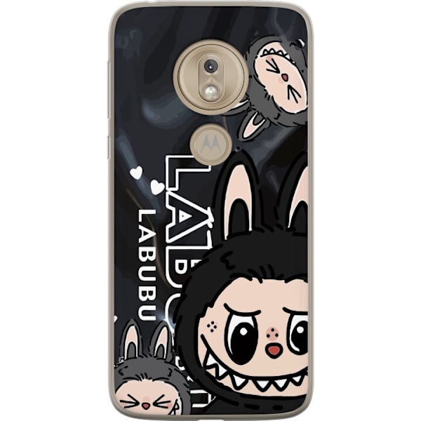 Motorola Moto G7 Play Gennemsigtig cover <nl>Labubu Black Ener