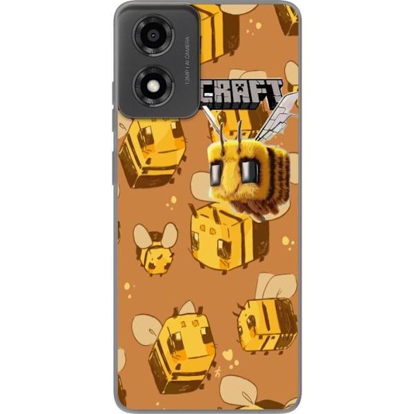 Motorola Moto E14 Genomskinligt Skal Minecraft Bi