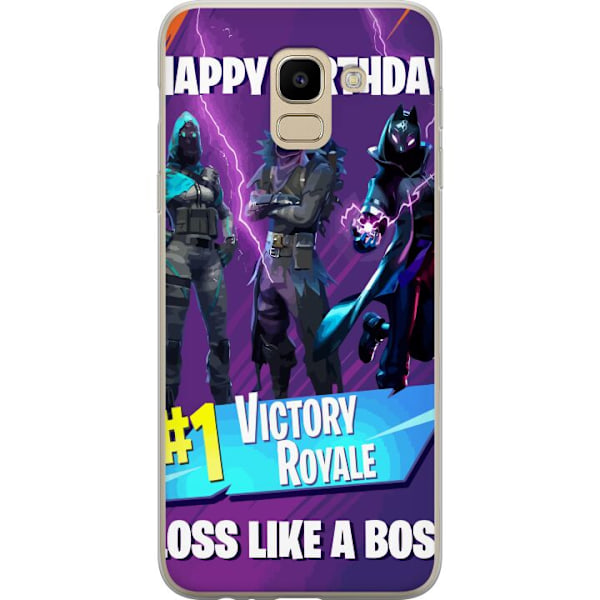 Samsung Galaxy J6 Gennemsigtig cover Fortnite