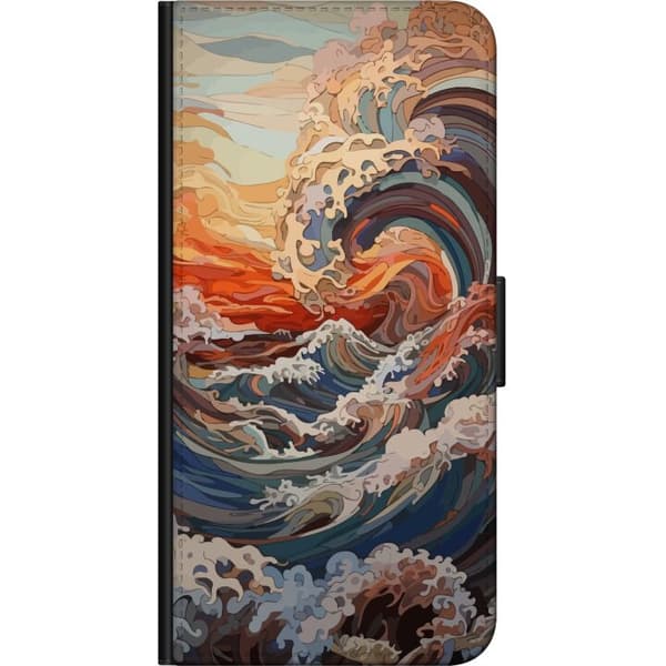 Kompatibel Tegnebogsetui til OnePlus 9 Pro Bølger
