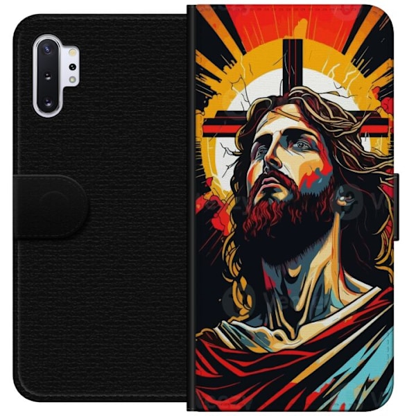 Samsung Galaxy Note10+ Lompakkokotelo Jeesus ja Kortti - uskon