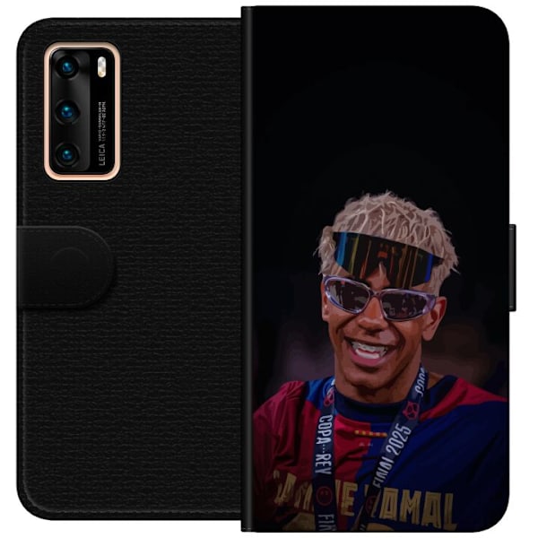 Huawei P40 Plånboksfodral Lamine Yamal mobilskal i stilren sportdesign